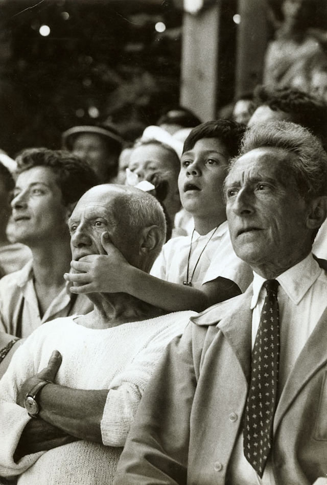 Picasso-his-son-and-Cocteau-by-Brian-Brake