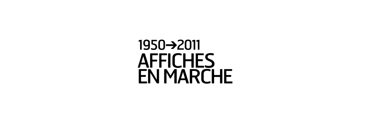 Affiche en marche